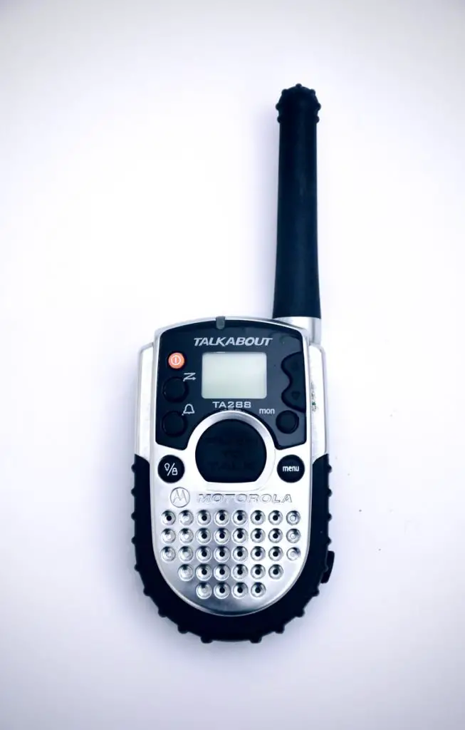 black and gray sony digital walkie talkie